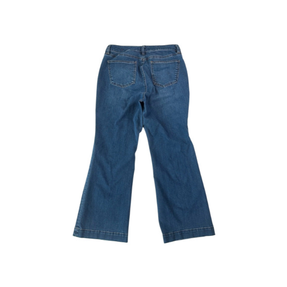 Talbots Jeans Flare Curvy Flawless Five Pocket Petite Stretch Blue Women's 10P - Picture 4 of 8